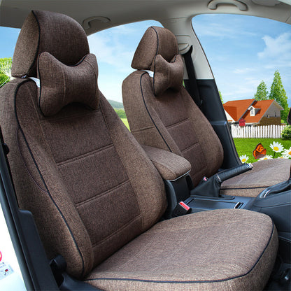 Car Seat Cover Full Protection Linen Blend