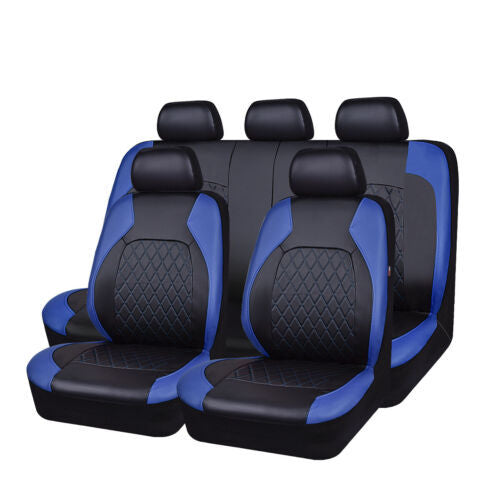 Universal Diamond Quilted PU Leather Car Seat Cover
