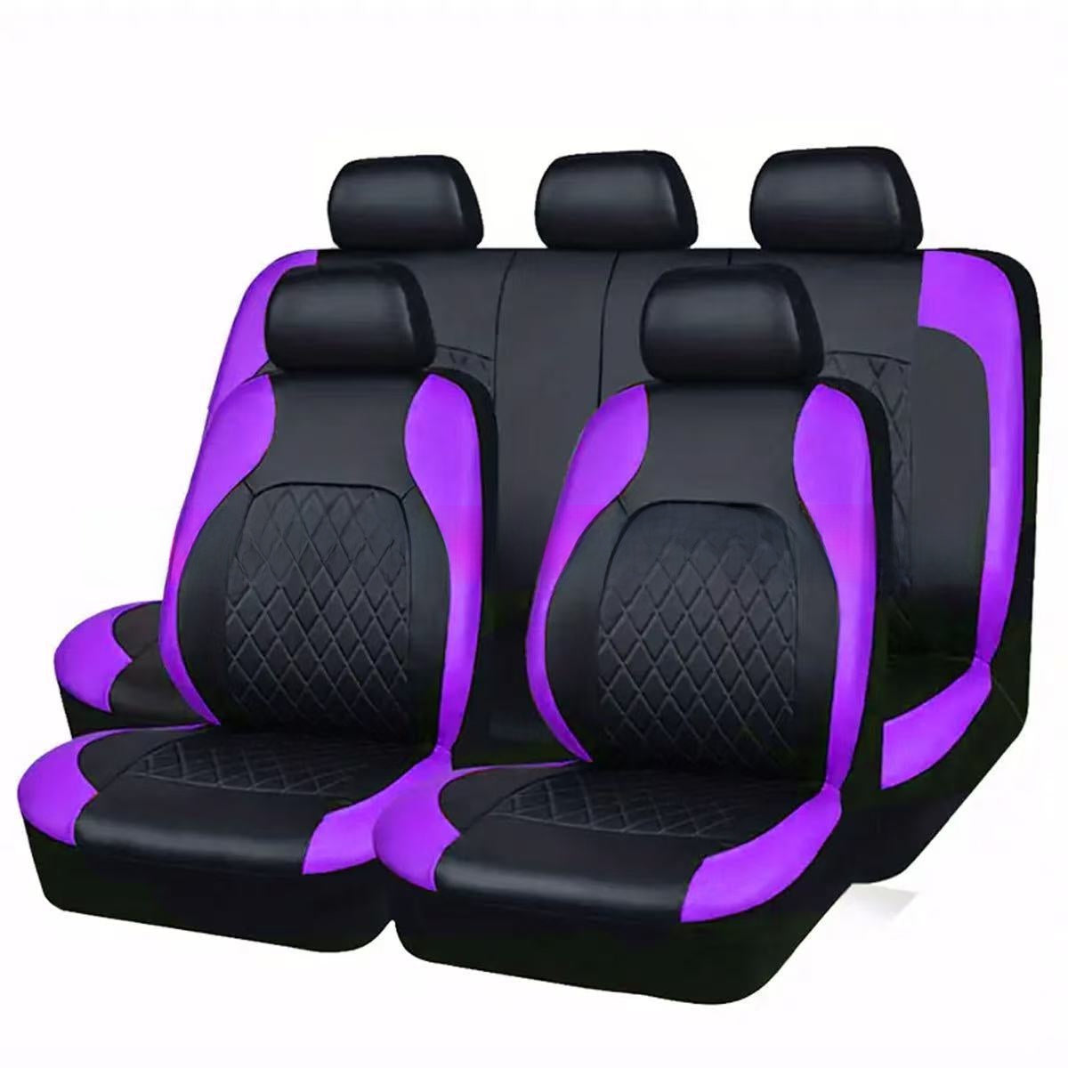 Universal Diamond Quilted PU Leather Car Seat Cover