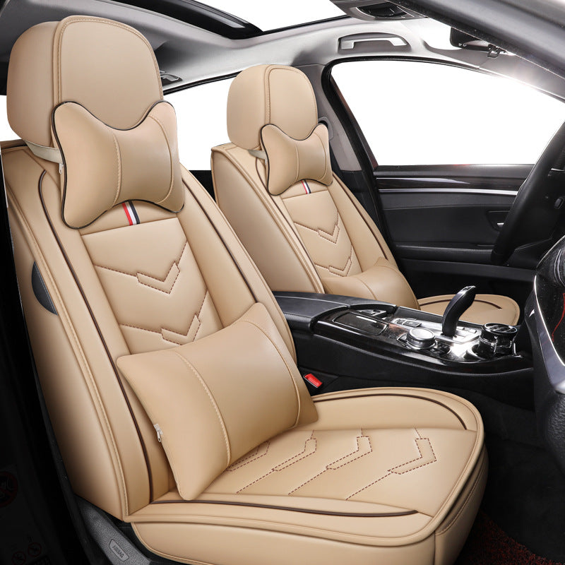 Universal Car Seat Covers Microfiber Leather Set
