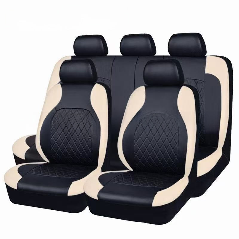 Universal Diamond Quilted PU Leather Car Seat Cover