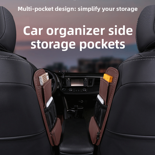 Leather Side Seat Pocket Organizer
