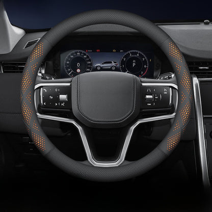 Car Steering Wheel Cover Non-Slip Breathable Leather