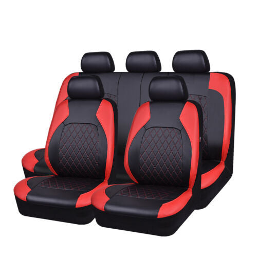 Universal Diamond Quilted PU Leather Car Seat Cover