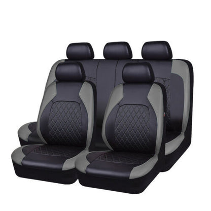 Universal Diamond Quilted PU Leather Car Seat Cover