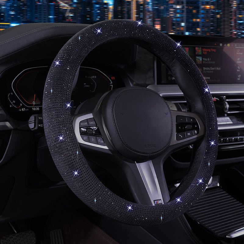 Rhinestone Steering Wheel Cover