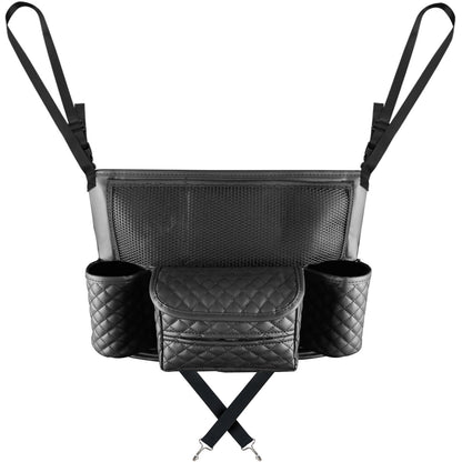 Leather Back Seat Organizer Bag