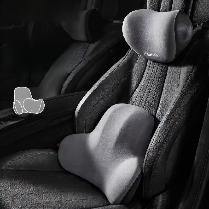 Car headrest neck pillow