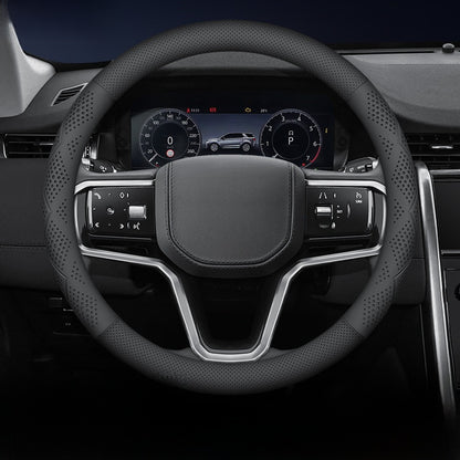 Car Steering Wheel Cover Non-Slip Breathable Leather