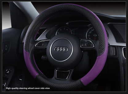 Artificial Leather Steering Wheel Cover